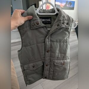 Gray Puffer Vest